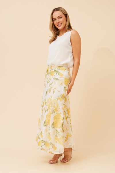 VIOLETTE LEMON PRINT SKIRT
