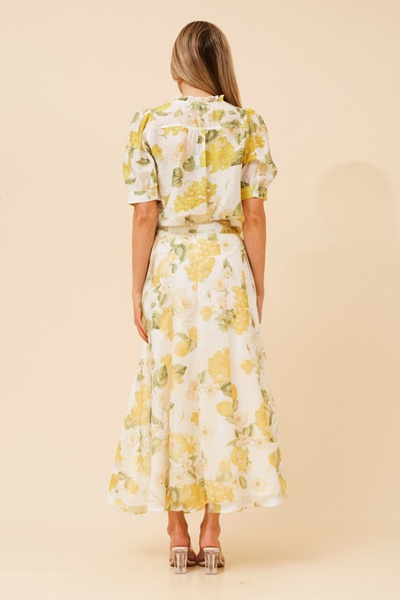 VIOLETTE LEMON PRINT SKIRT