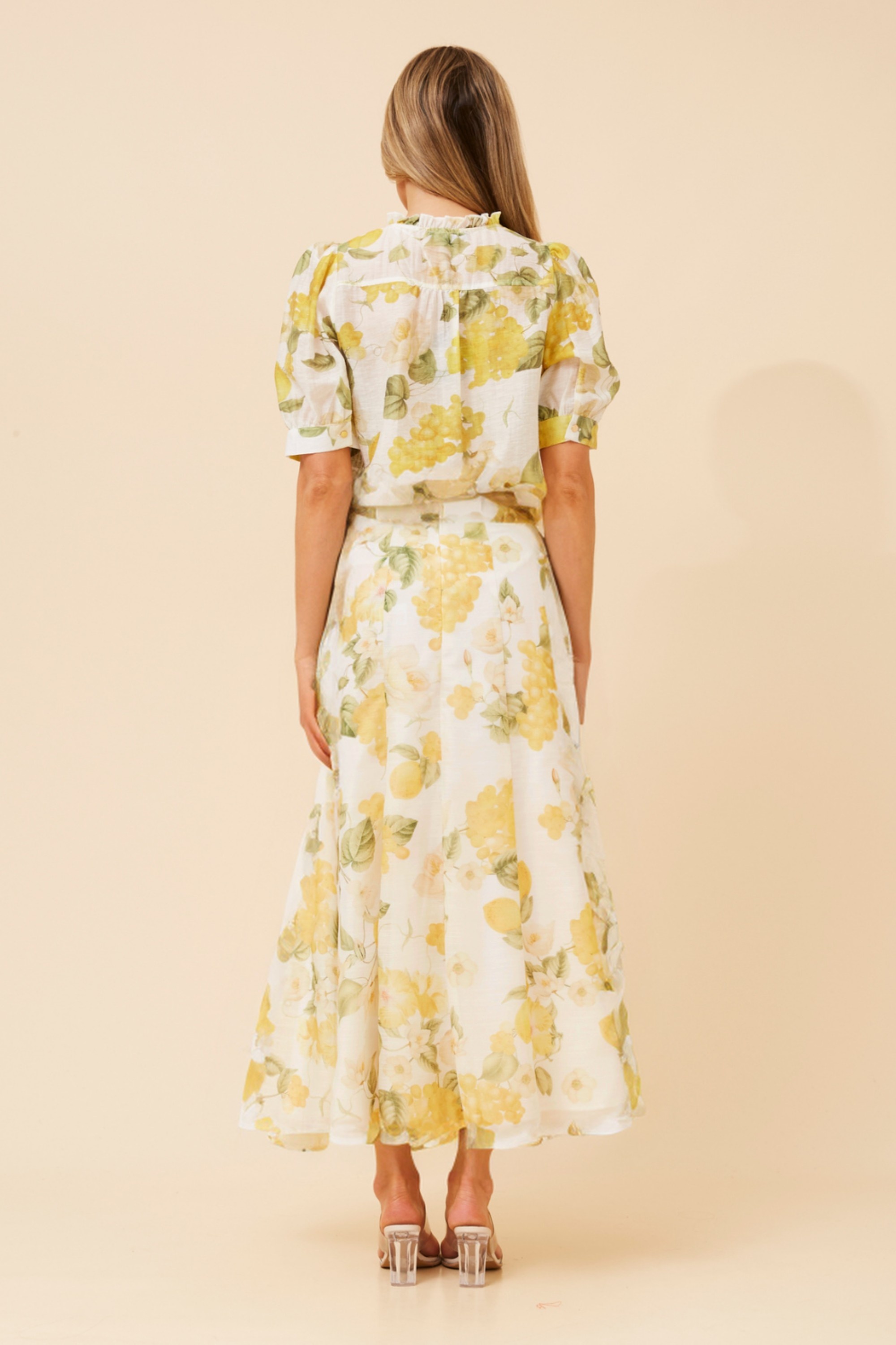 VIOLETTE LEMON PRINT SKIRT