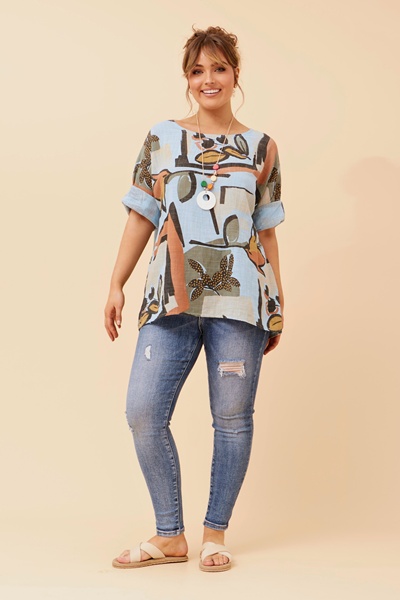 VIRDIS ABSTRACT PRINT TOP