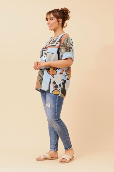 VIRDIS ABSTRACT PRINT TOP