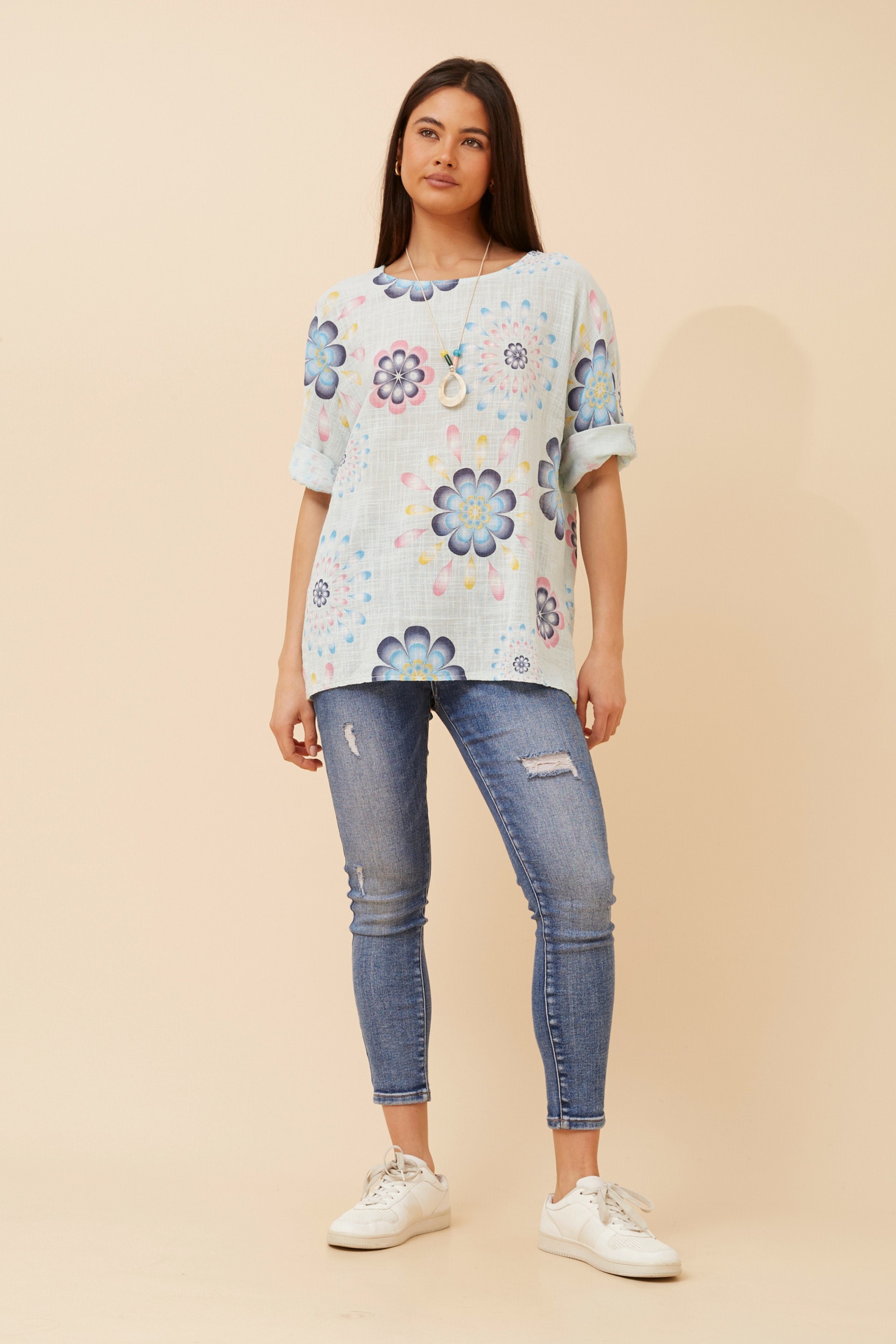 VIRDIS FLORAL PRINT TOP