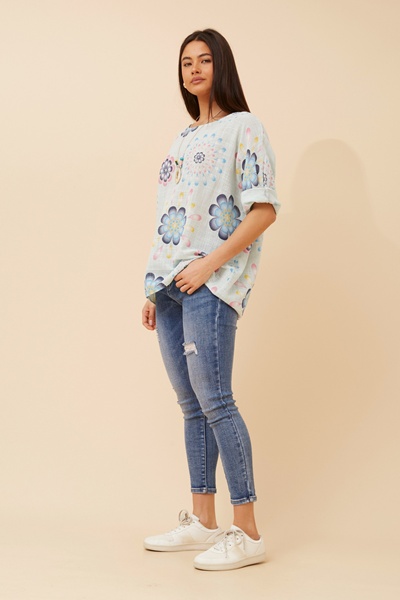 VIRDIS FLORAL PRINT TOP