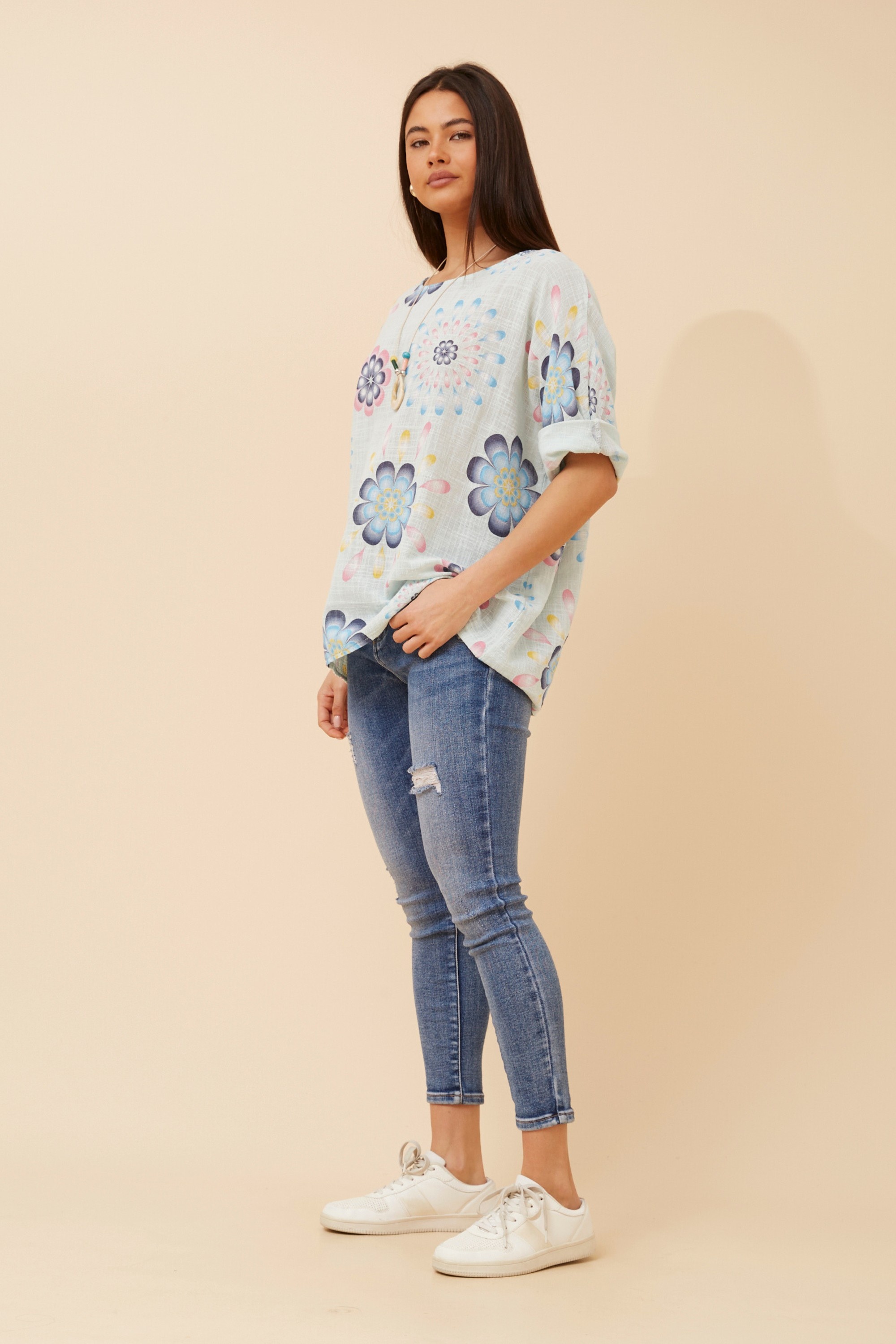 VIRDIS FLORAL PRINT TOP