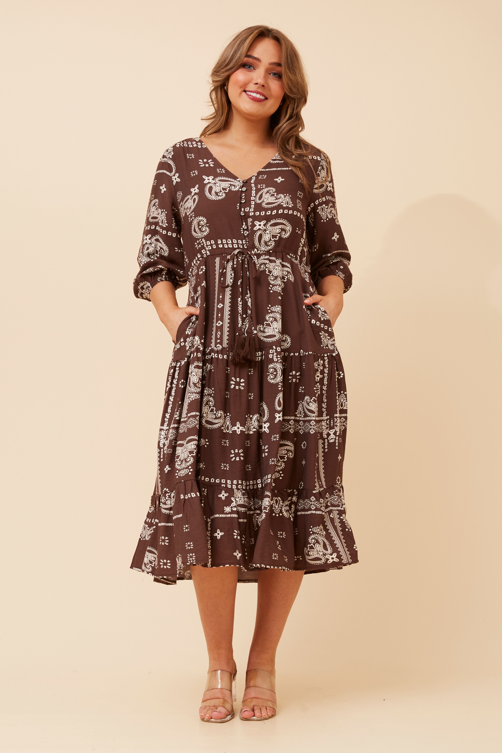VITA BANDANA PRINT MAXI DRESS