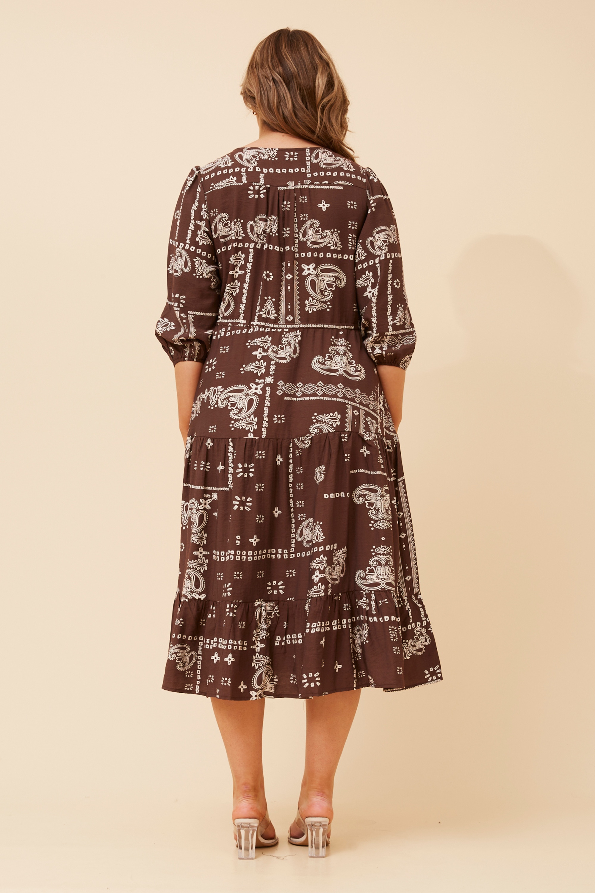 VITA BANDANA PRINT MAXI DRESS