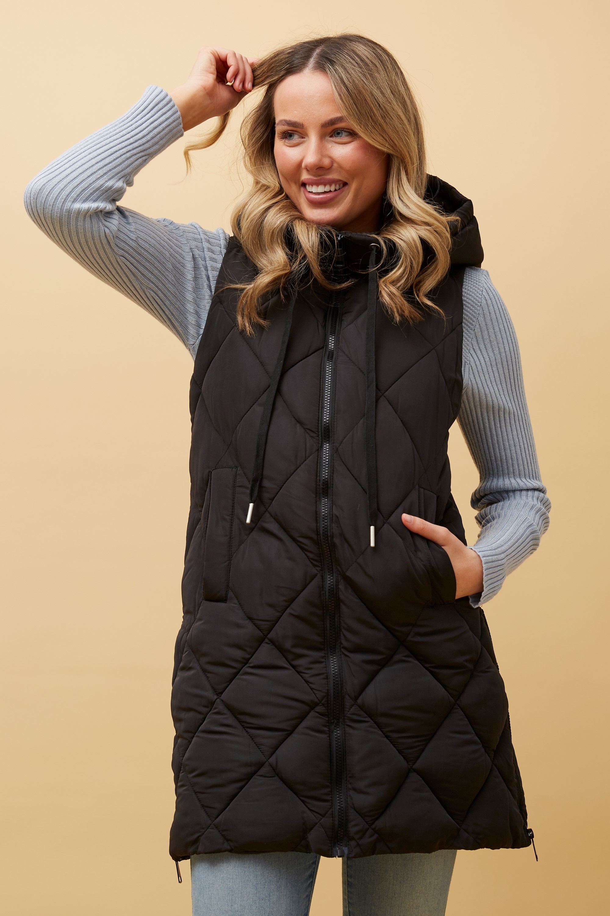 Plus Size Long Puffer Vest | atelier-yuwa.ciao.jp