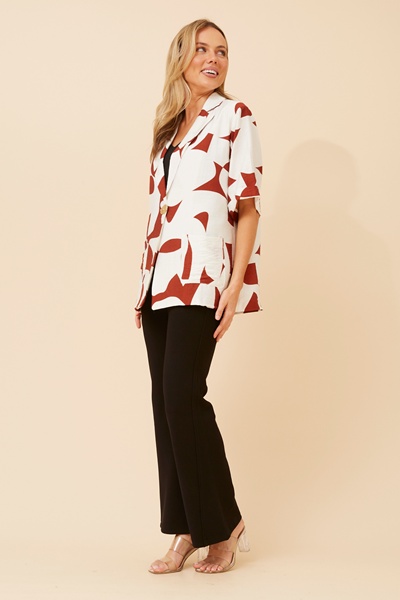 VIVETTE ABSTRACT PRINT JACKET
