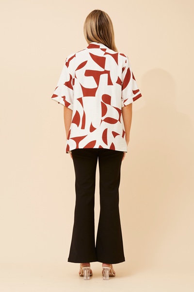 VIVETTE ABSTRACT PRINT JACKET
