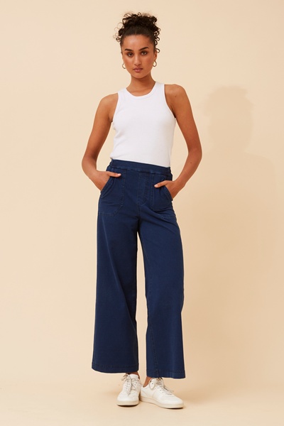 VIVICA WIDE LEG DENIM PANTS