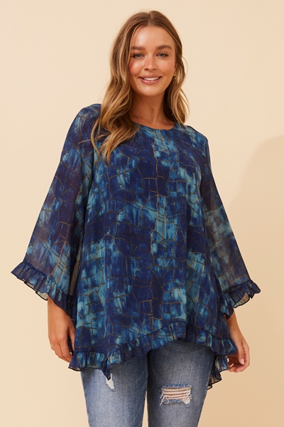 WANDIN ABSTRACT PRINT TOP