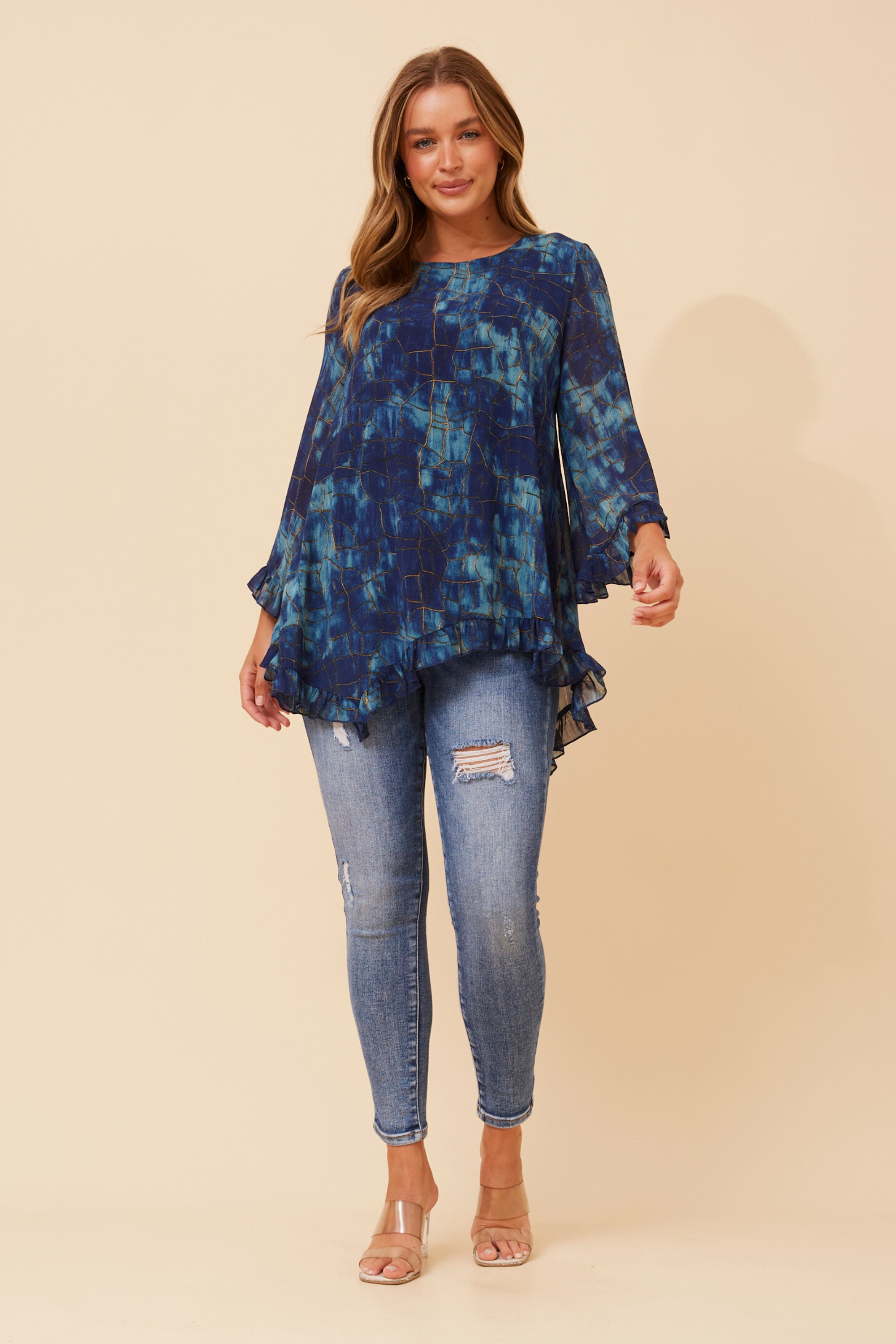 WANDIN ABSTRACT PRINT TOP