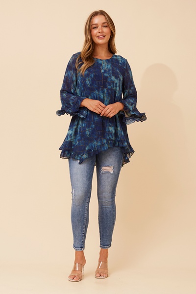 WANDIN ABSTRACT PRINT TOP