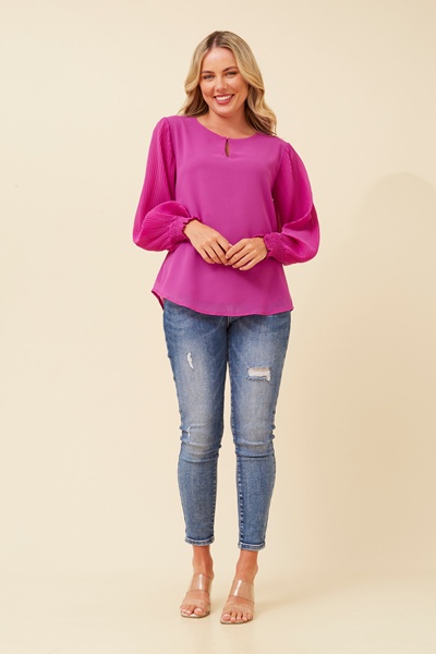 WAVERLEY PLEATED BLOUSE