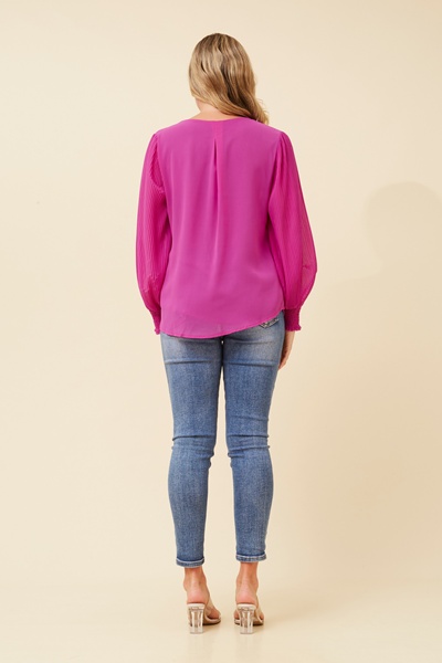 WAVERLEY PLEATED BLOUSE