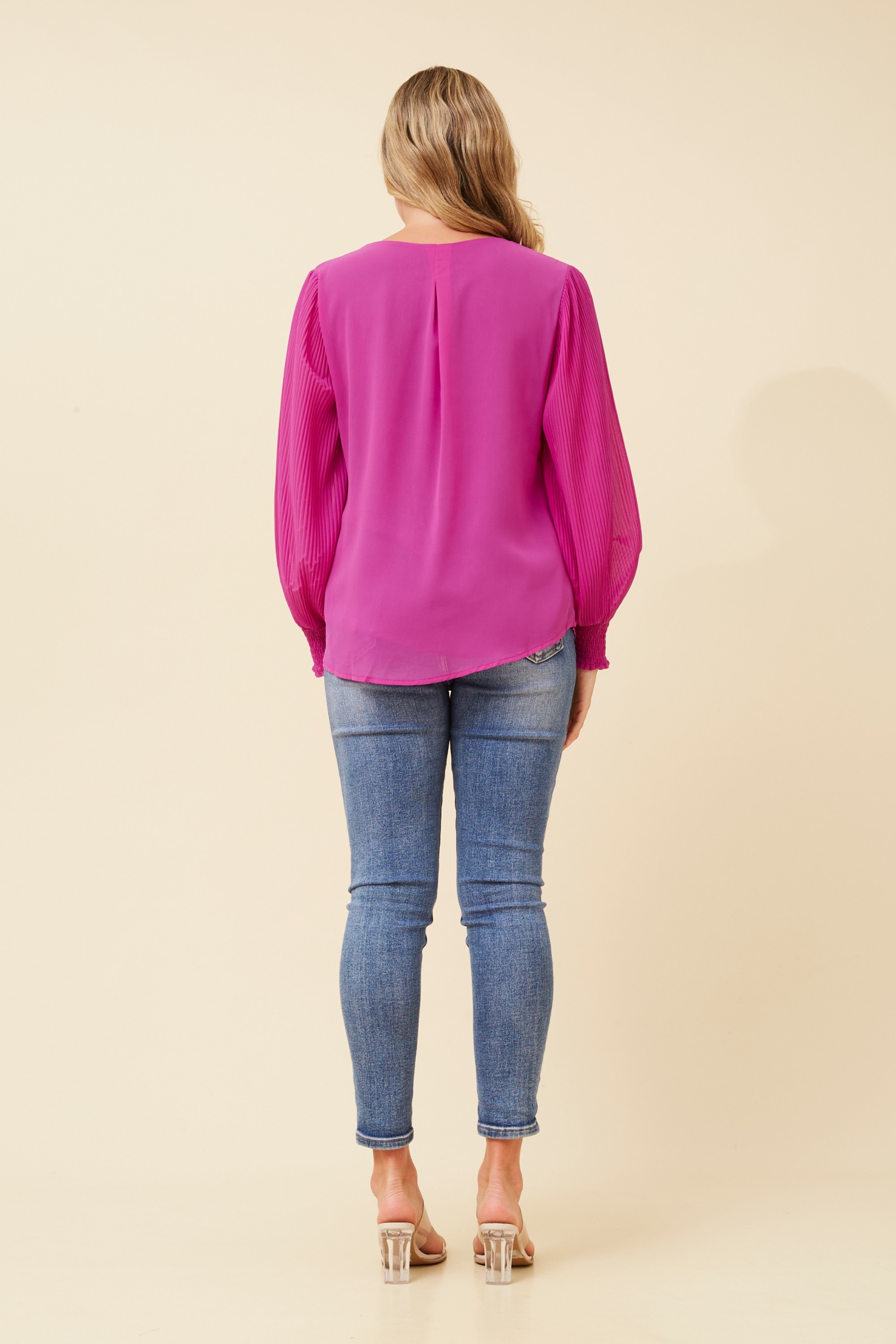 WAVERLEY PLEATED BLOUSE