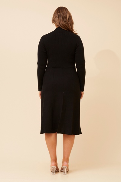 WELDA SOLID KNIT DRESS