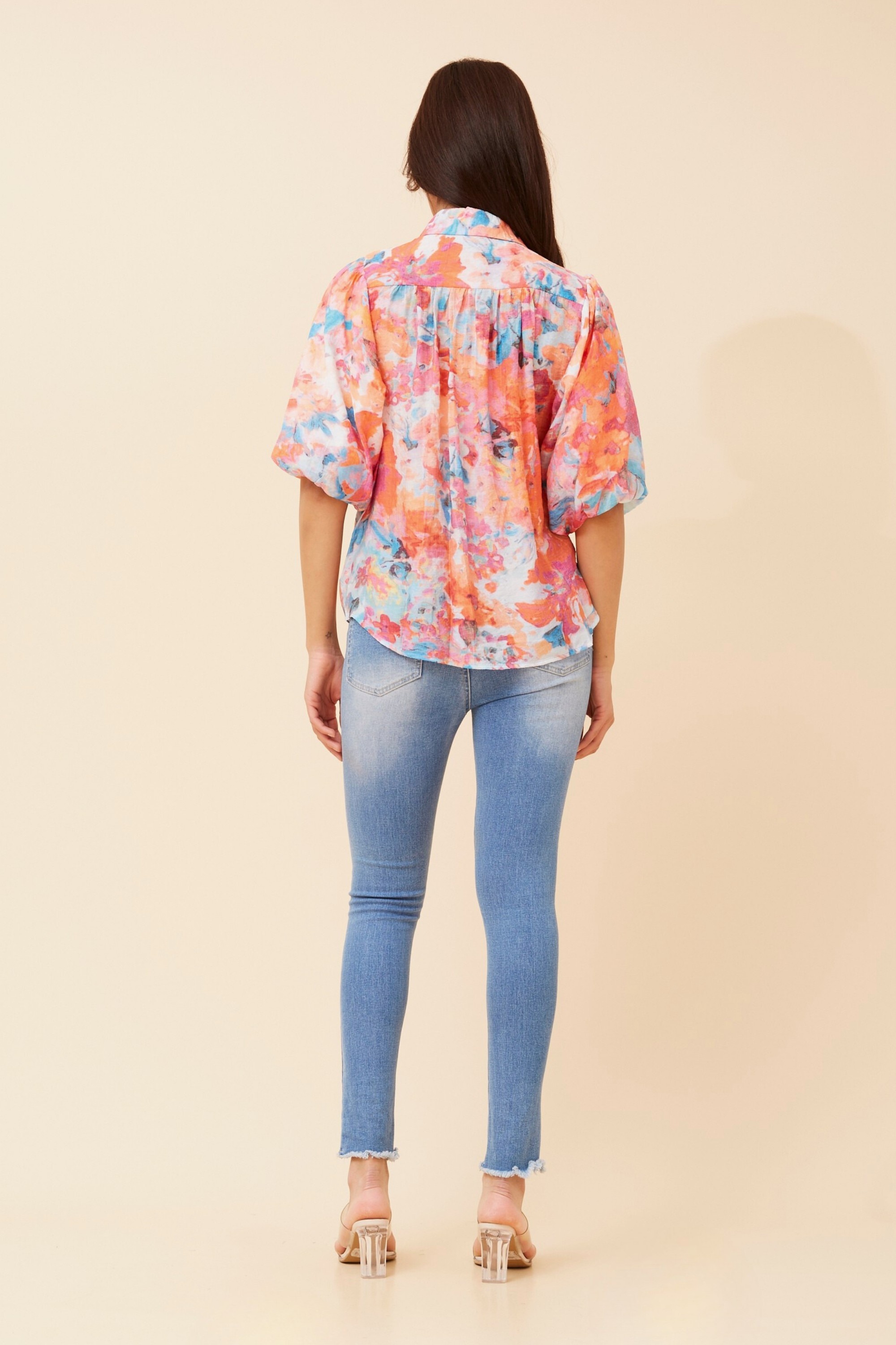 WILKIE ABSTRACT PRINT BLOUSE