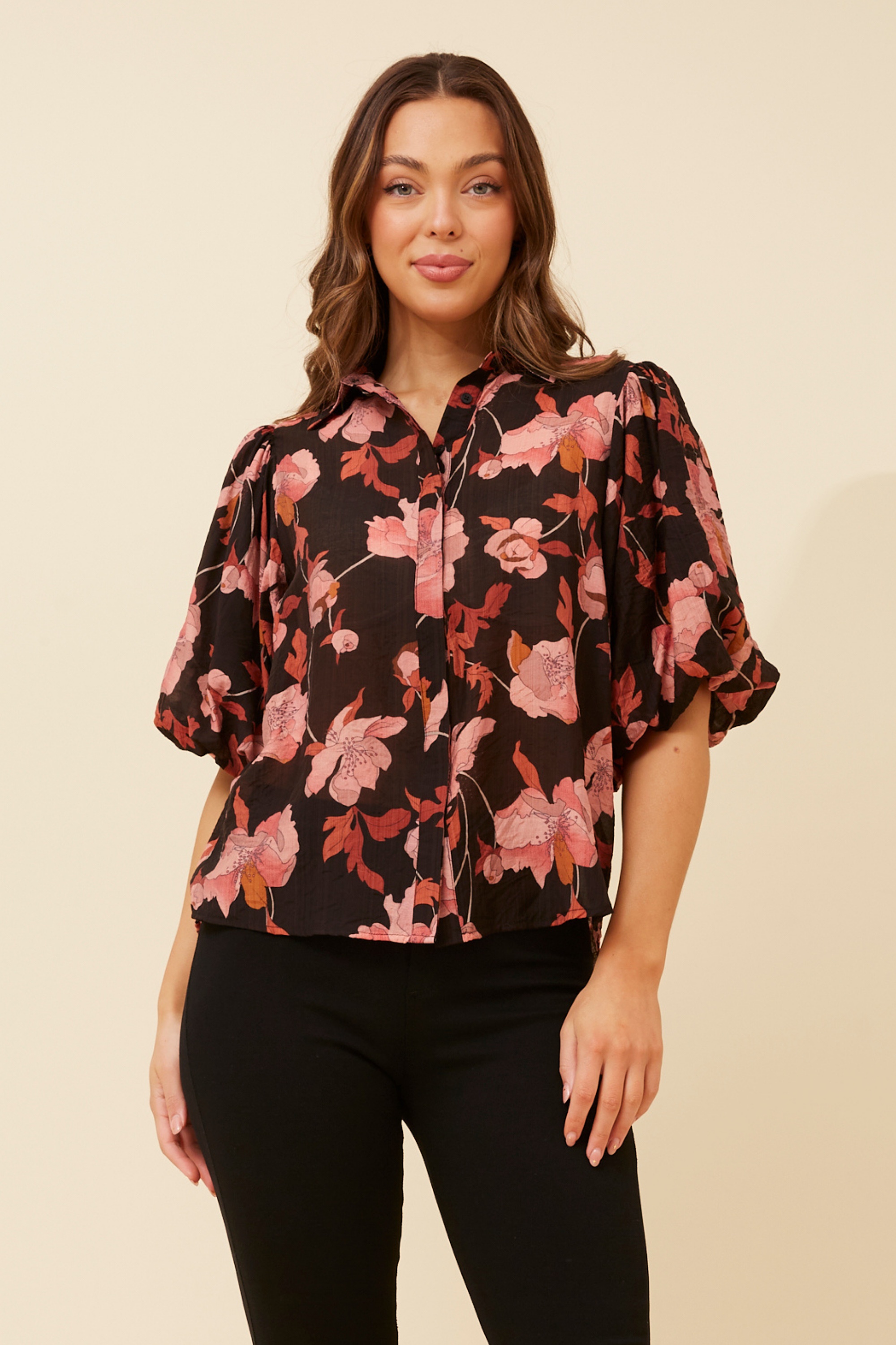 WILKIE FLORAL PRINT BLOUSE