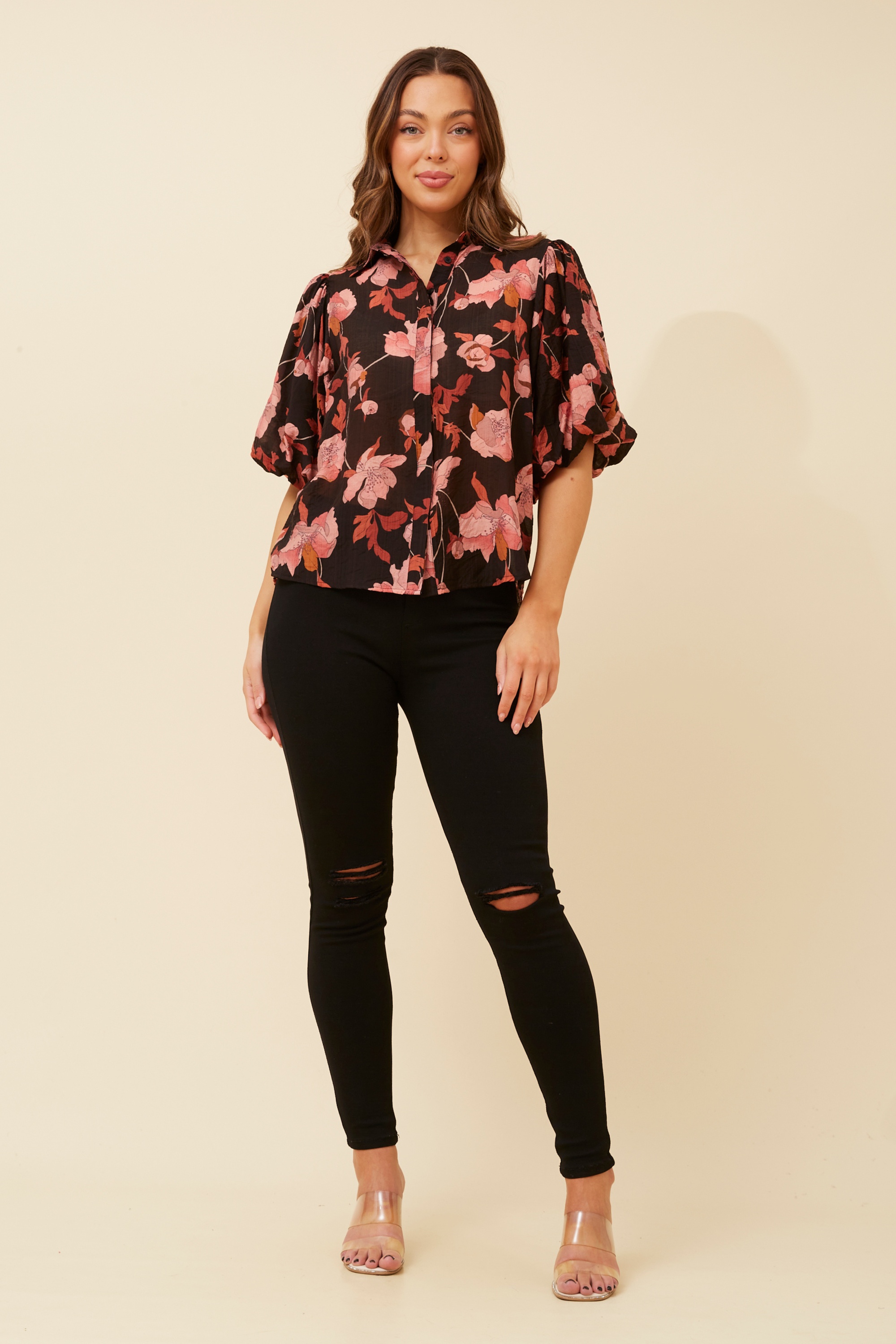 WILKIE FLORAL PRINT BLOUSE