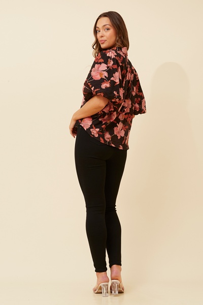 WILKIE FLORAL PRINT BLOUSE