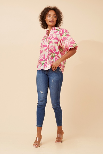 WILKIE FLORAL PRINT BLOUSE