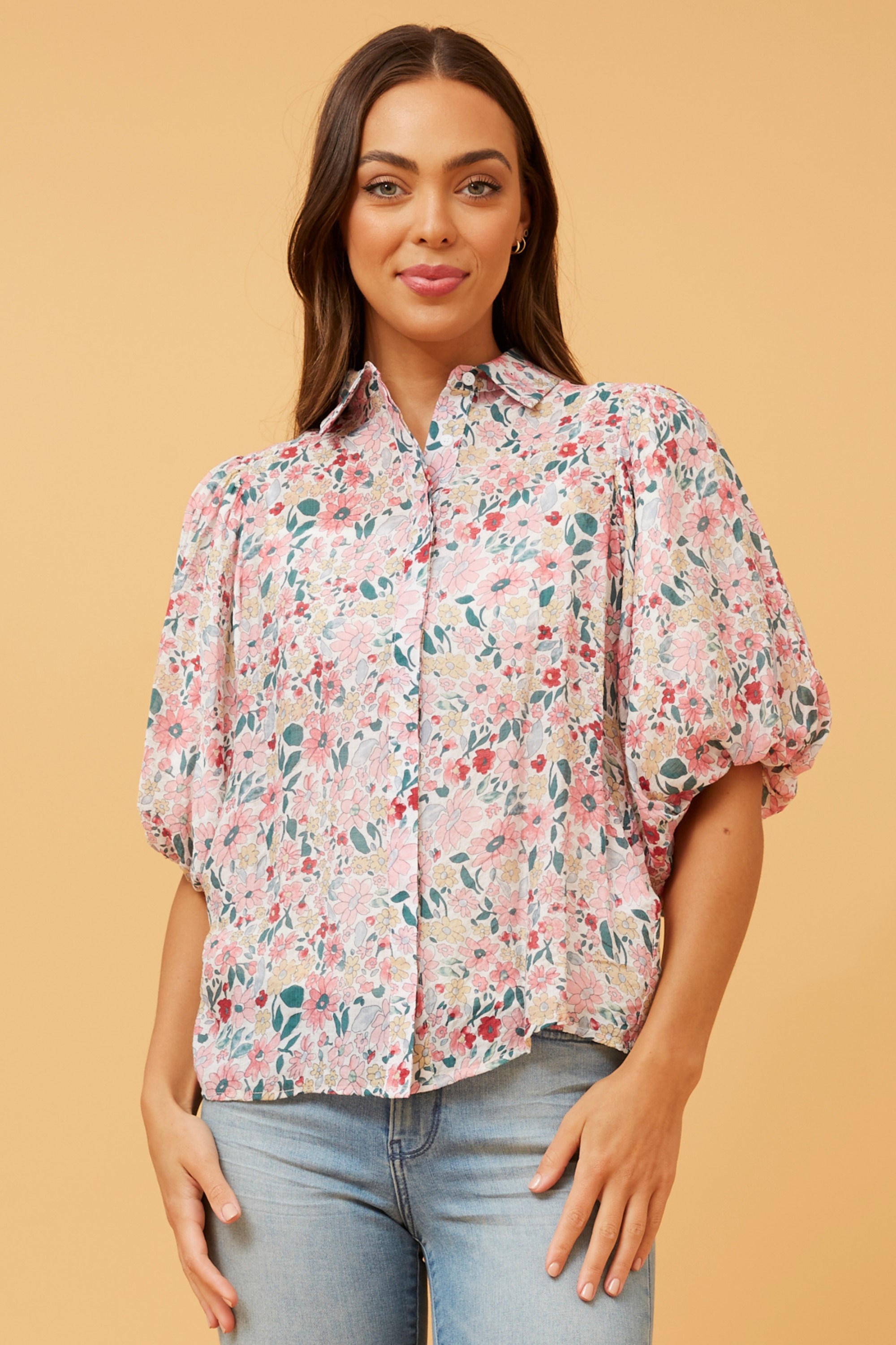 Wilkie puff sleeve boho top & Buy Online & Femme Connection