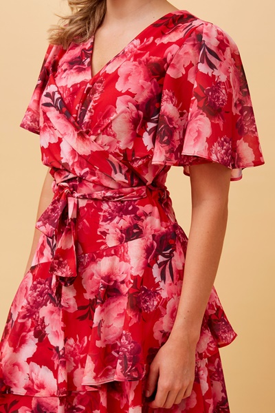 WINDSOR FLORAL MIDI DRESS