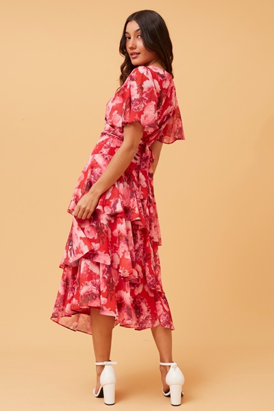 WINDSOR FLORAL MIDI DRESS