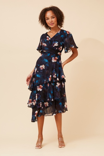 WINDSOR FLORAL MIDI DRESS