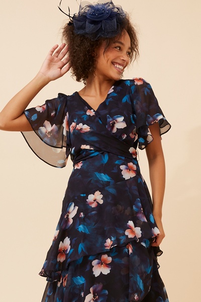 WINDSOR FLORAL MIDI DRESS