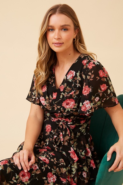 WINDSOR FLORAL MIDI DRESS