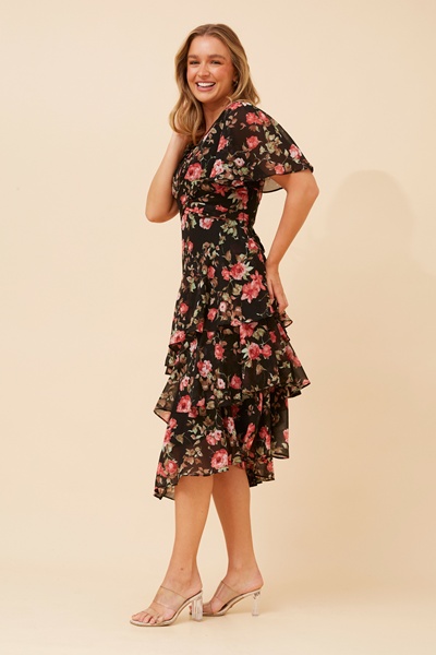 WINDSOR FLORAL MIDI DRESS