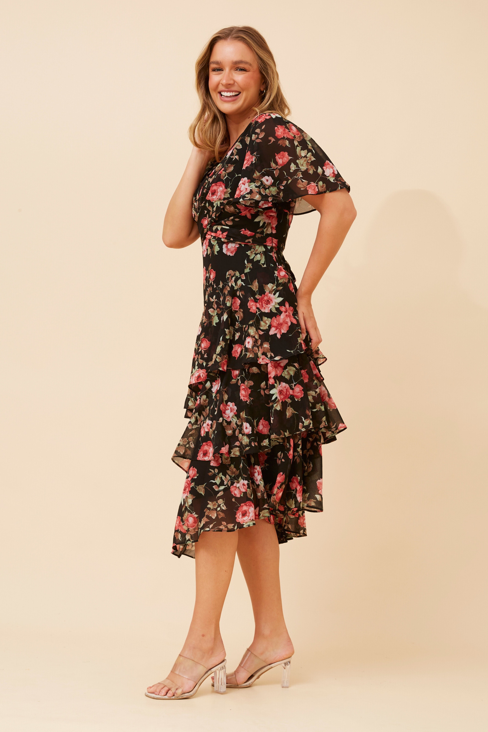 WINDSOR FLORAL MIDI DRESS