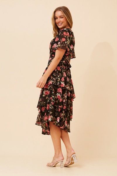 WINDSOR FLORAL MIDI DRESS