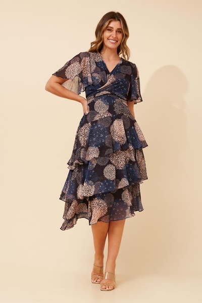 WINDSOR FLORAL MIDI DRESS