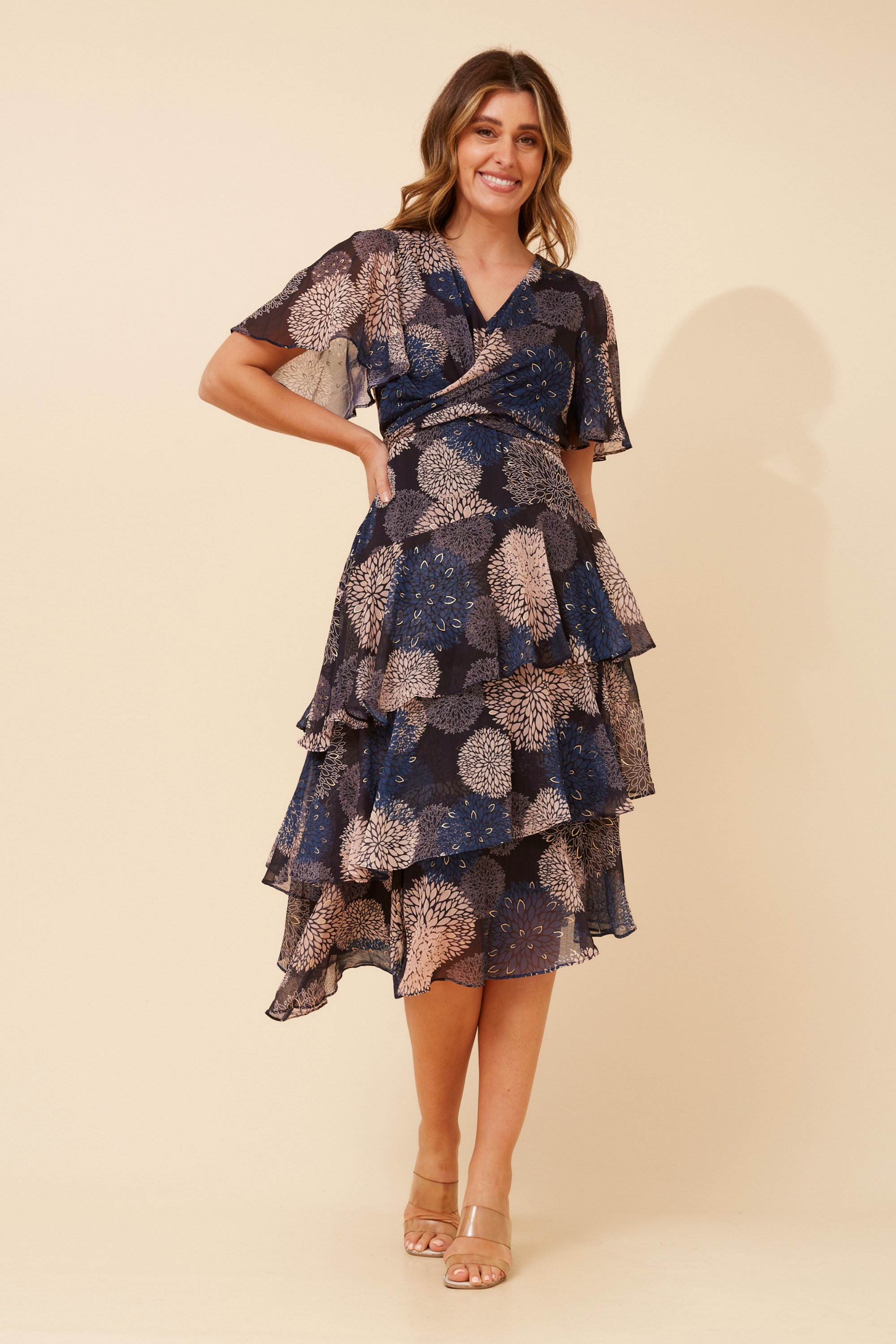 WINDSOR FLORAL MIDI DRESS