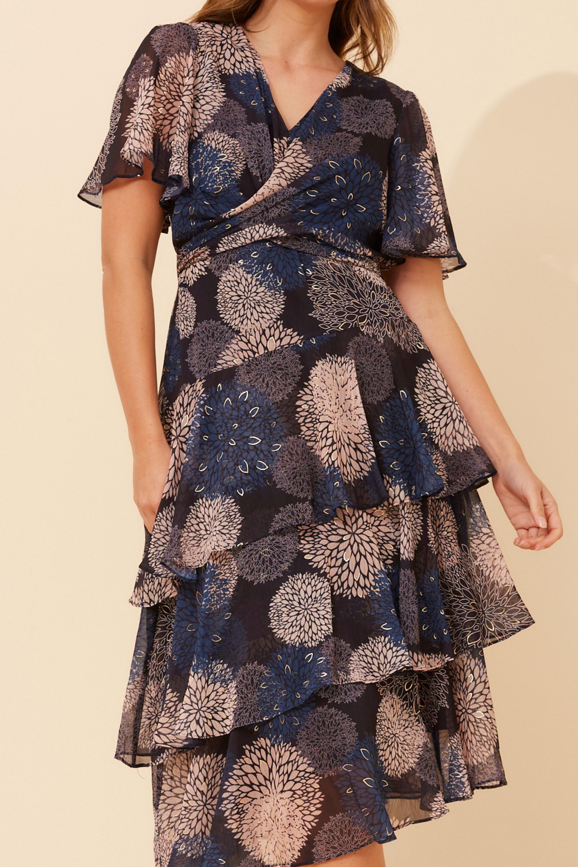 WINDSOR FLORAL MIDI DRESS