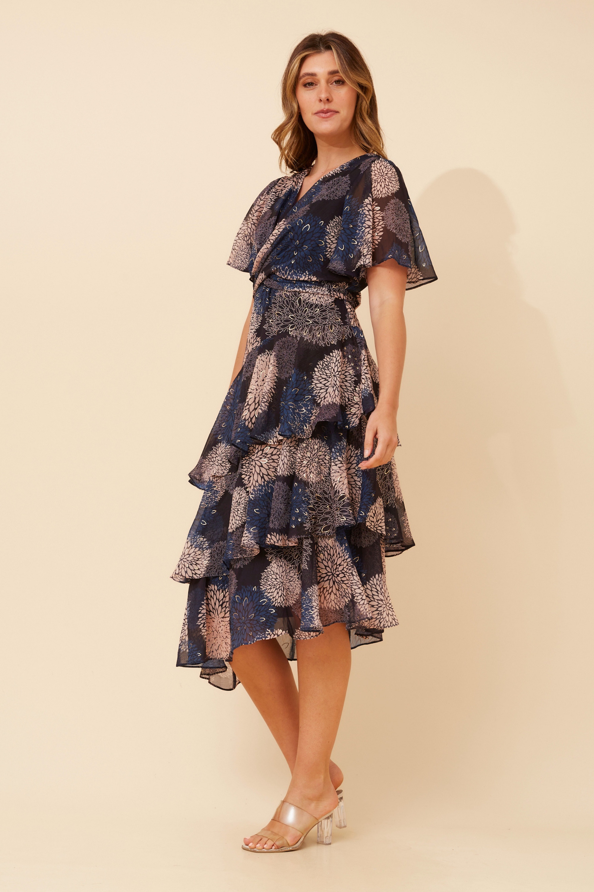WINDSOR FLORAL MIDI DRESS