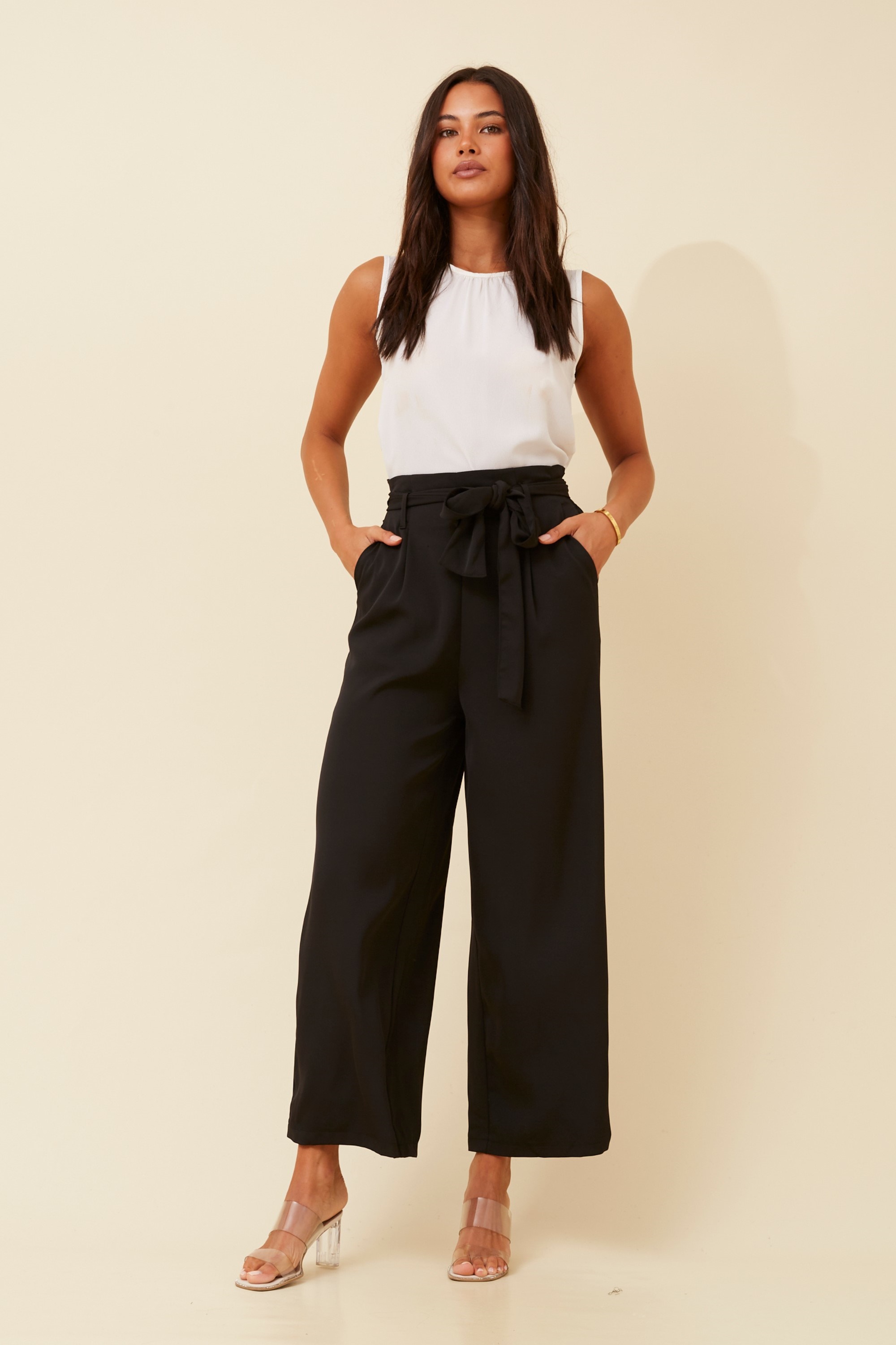 WINIFRED SOLID PAPERBAG PANTS