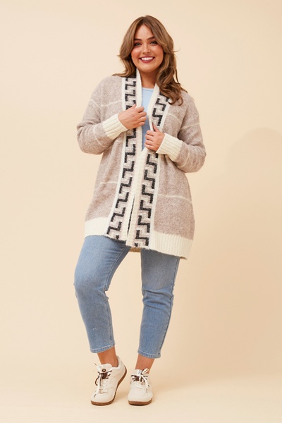 WYLDA JACQUARD KNIT CARDIGAN
