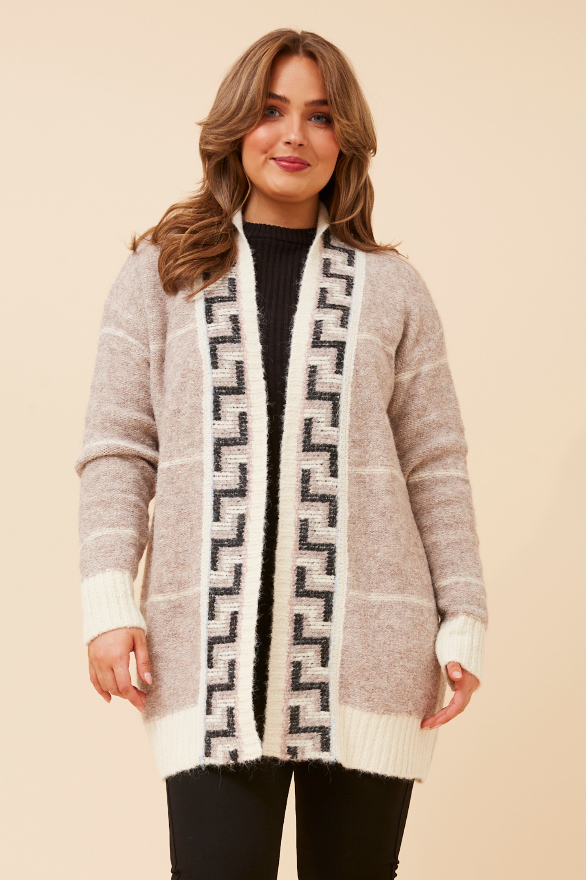 WYLDA JACQUARD KNIT CARDIGAN