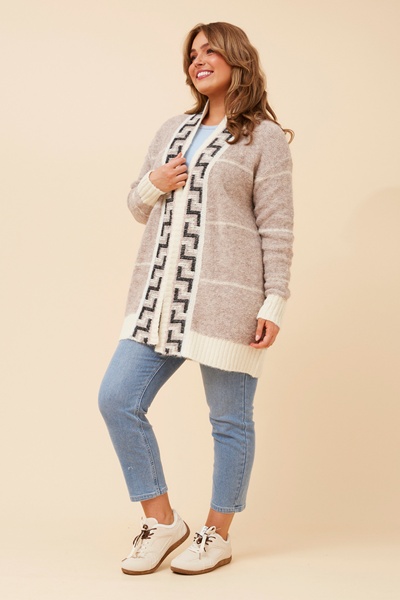 WYLDA JACQUARD KNIT CARDIGAN