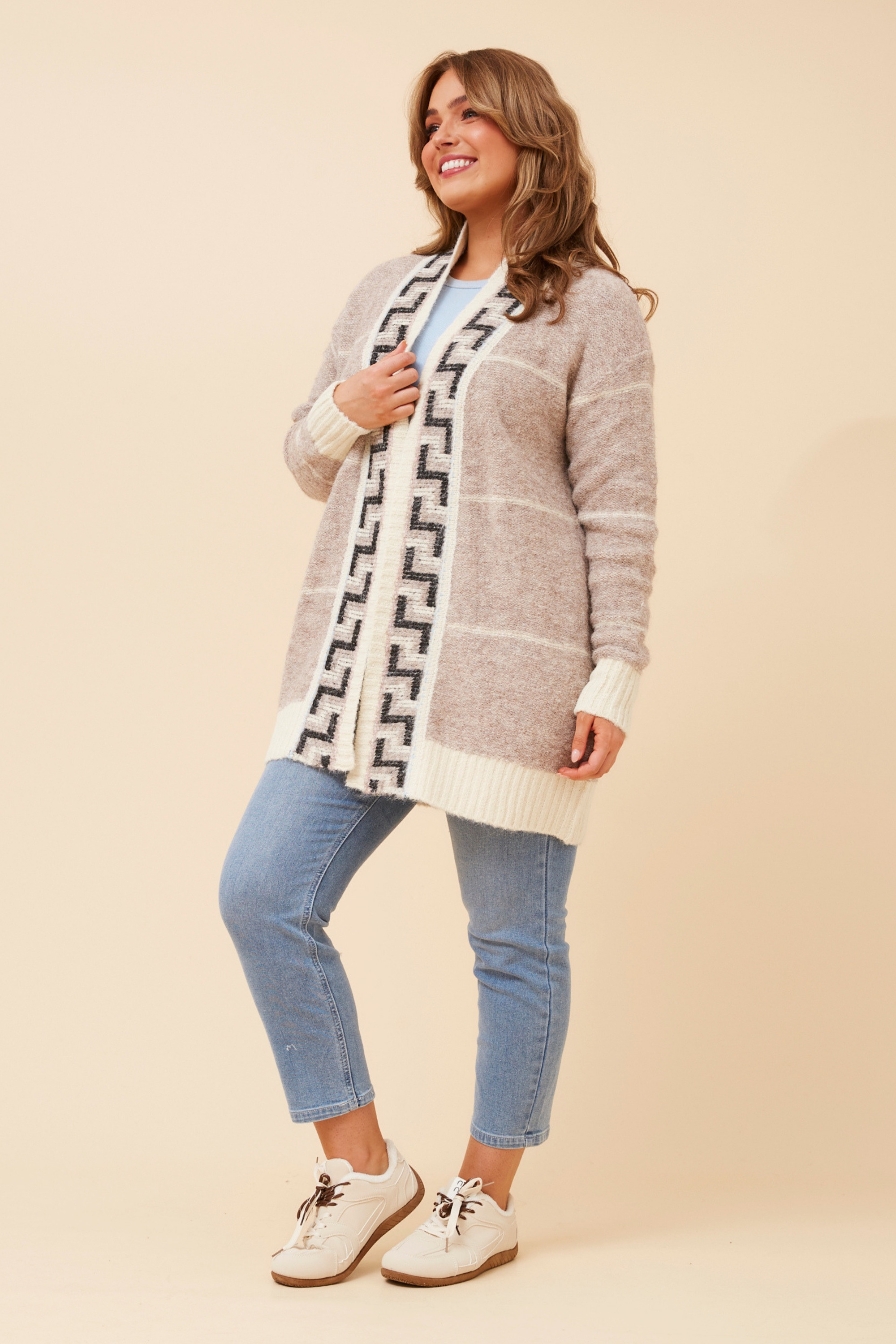 WYLDA JACQUARD KNIT CARDIGAN