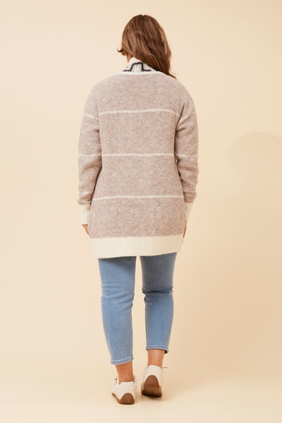 WYLDA JACQUARD KNIT CARDIGAN