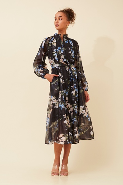 WYNTER FLORAL MIDI DRESS