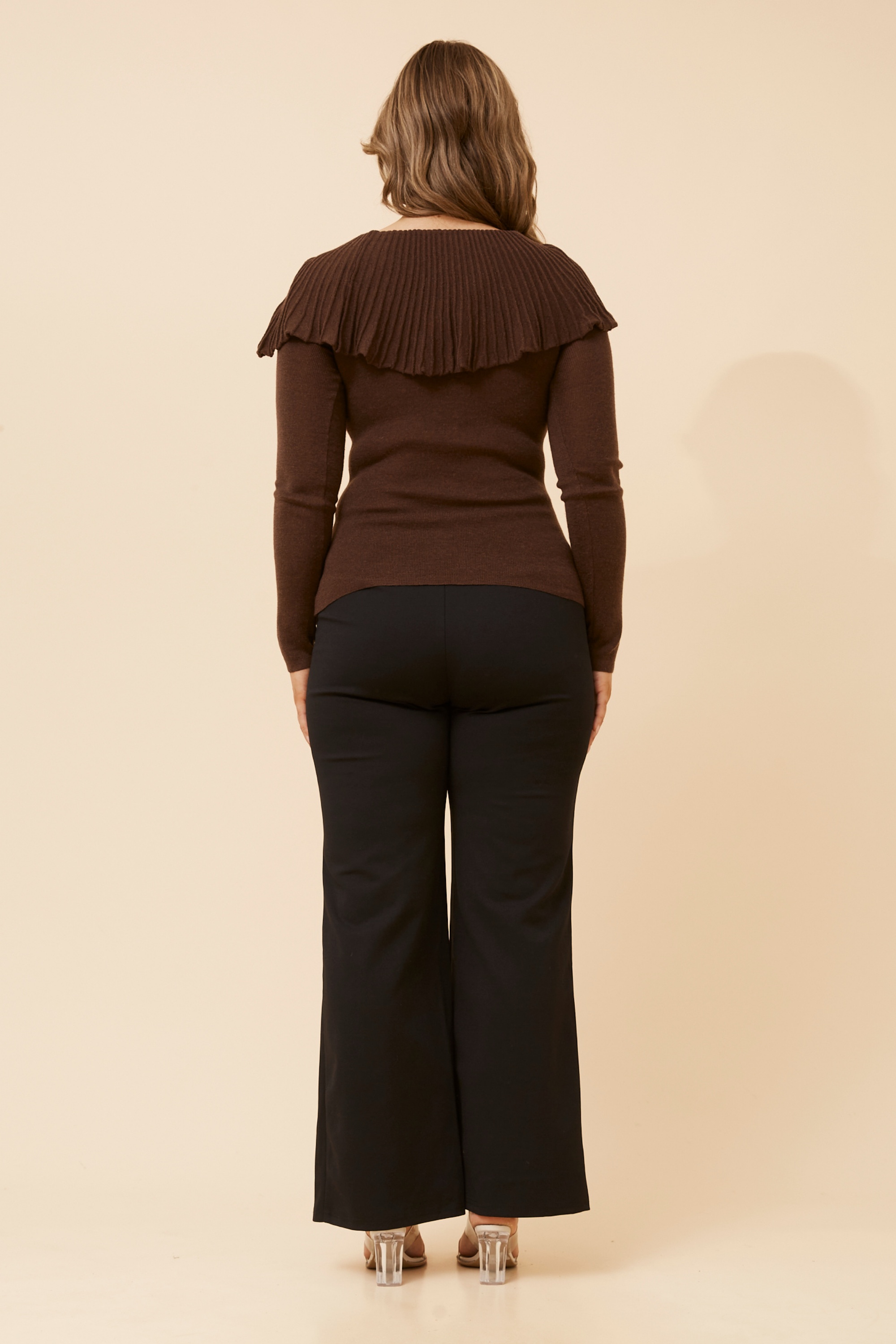 YANIRA OFF-SHOULDER KNIT PULLOVER