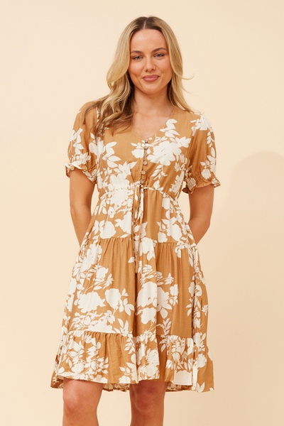 YANNA FLORAL SHORT DRESS