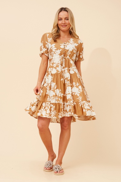 YANNA FLORAL SHORT DRESS