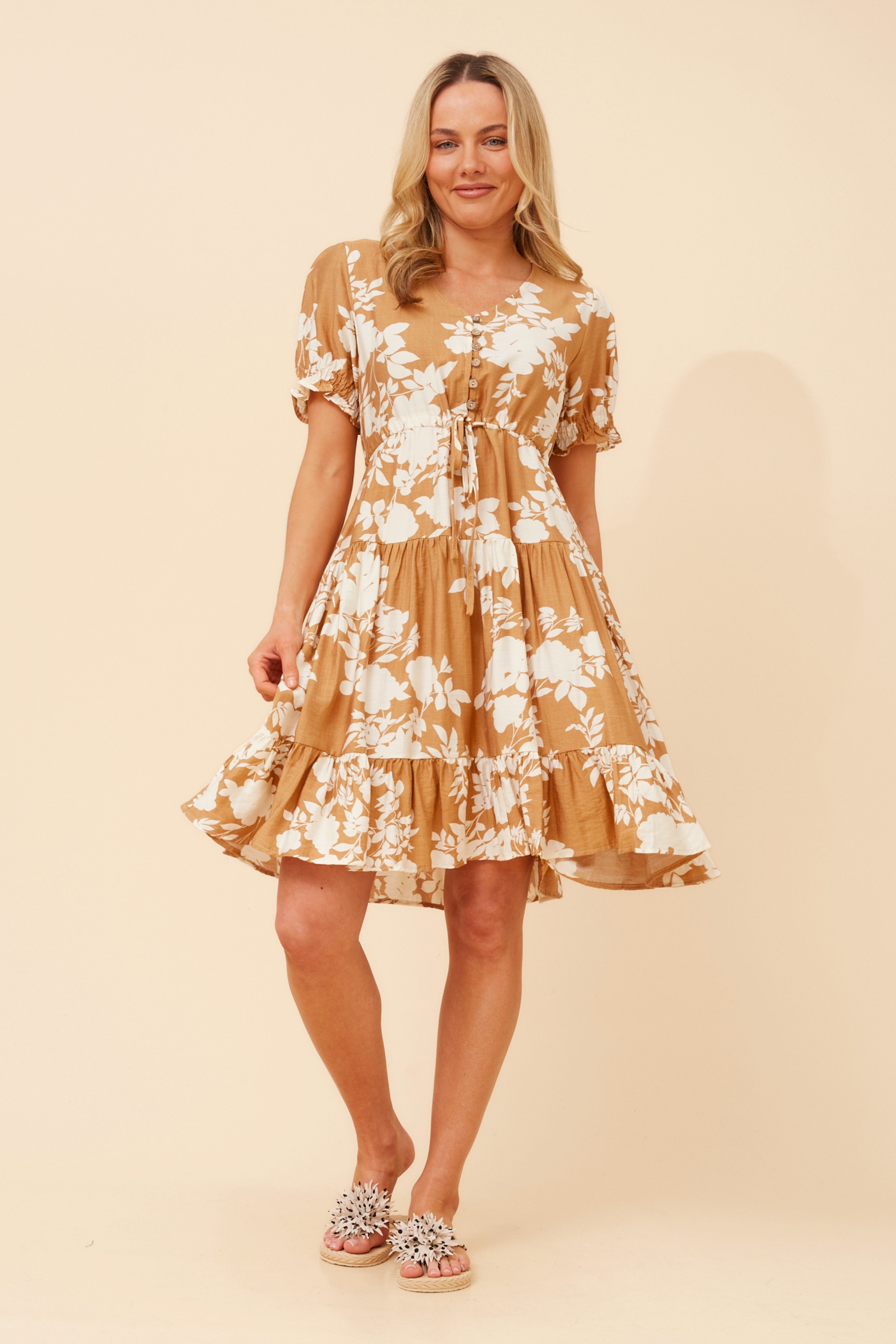 YANNA FLORAL SHORT DRESS